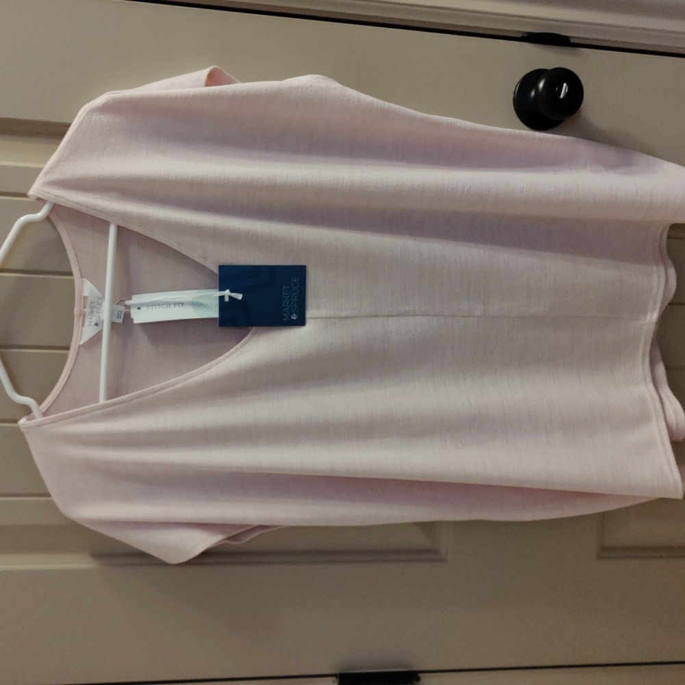 Market and Spruce Tarzan V-neck Knit Top